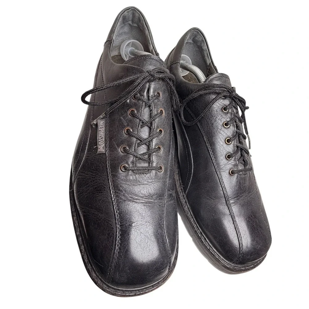 Mephisto Abel Men’s 11.5 Black Leather Goodyear Welt Walking Shoes